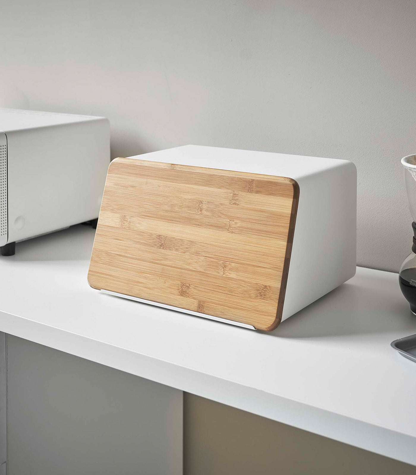 bread box with cutting board lid steel + wood bread box with cutting board lid steel + wood