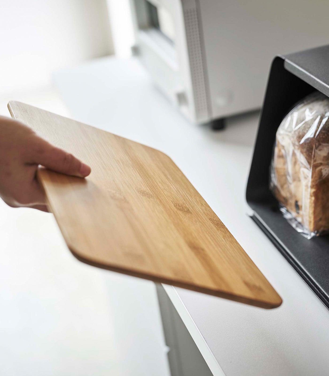 bread box with cutting board lid steel + wood bread box with cutting board lid steel + wood